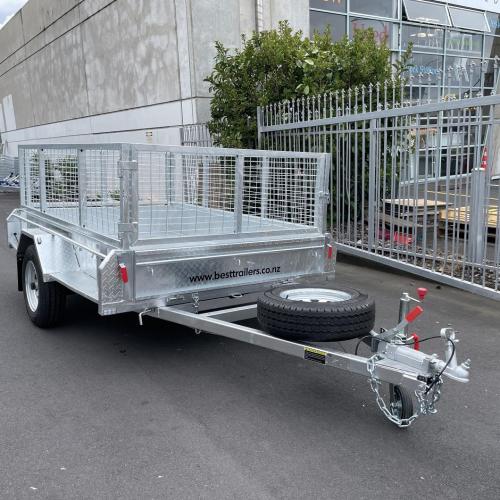image of 8X5 Braked Cage Trailer
